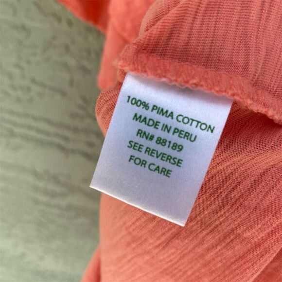 Lilly Pulitzer Off The Shoulder Ruffle Top Pink Blouse Size L Casual - Picture 7 of 9